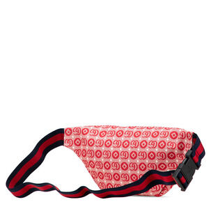 Gucci Crossbody Bag Belt GG Canvas Logo Waist Star Leather Red Body